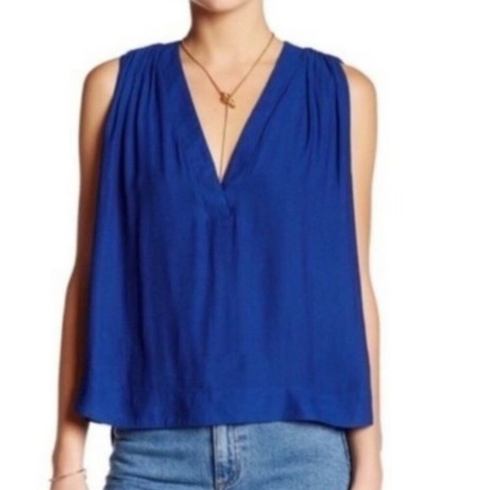 Free People Blue Tank Top